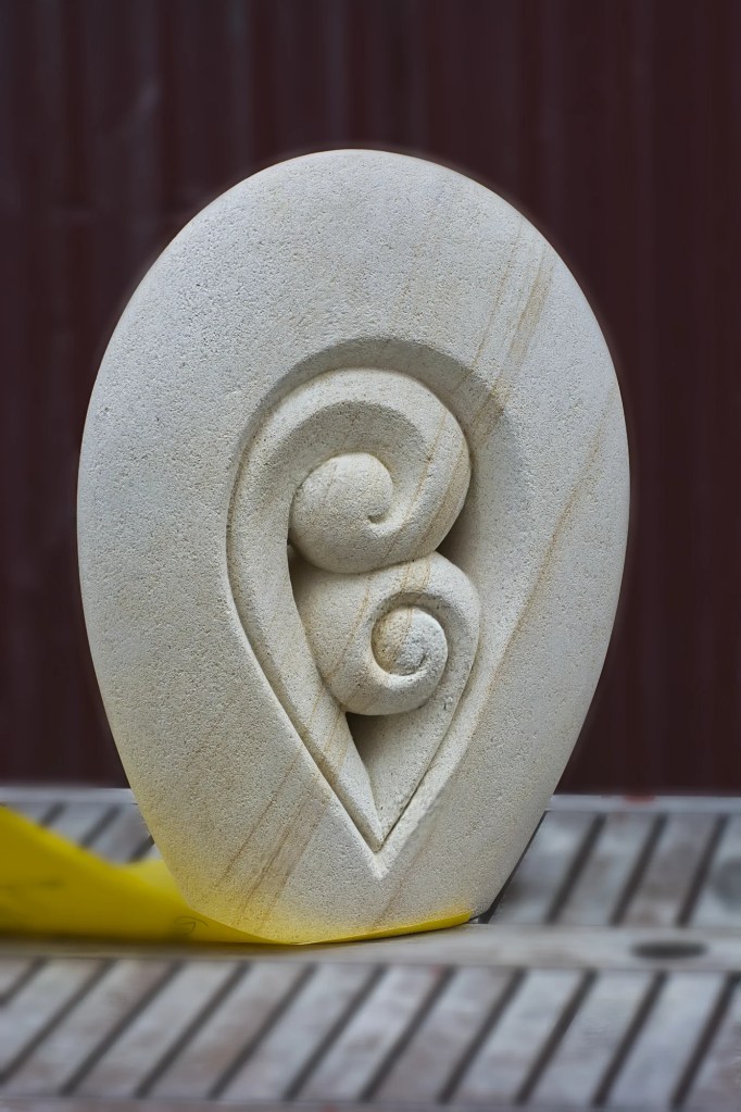 Spiral Whitestone Sculpture, Oamaru, NZ