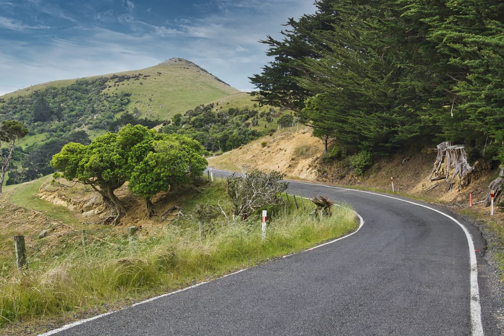 Highcliffe Road, Otago Peninsula, NZ