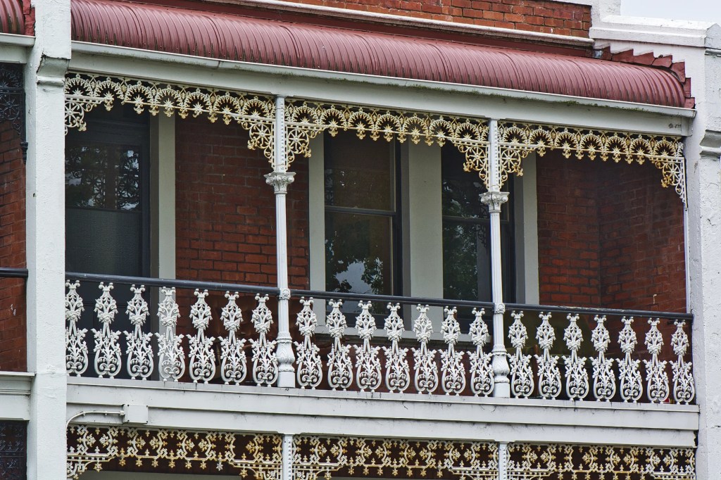 Victorian Wrought Iron Balcony, Dunedin, NZ