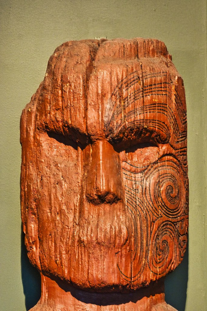 Carved Wood Ancestor, Otago Museum, Dunedin, NZ