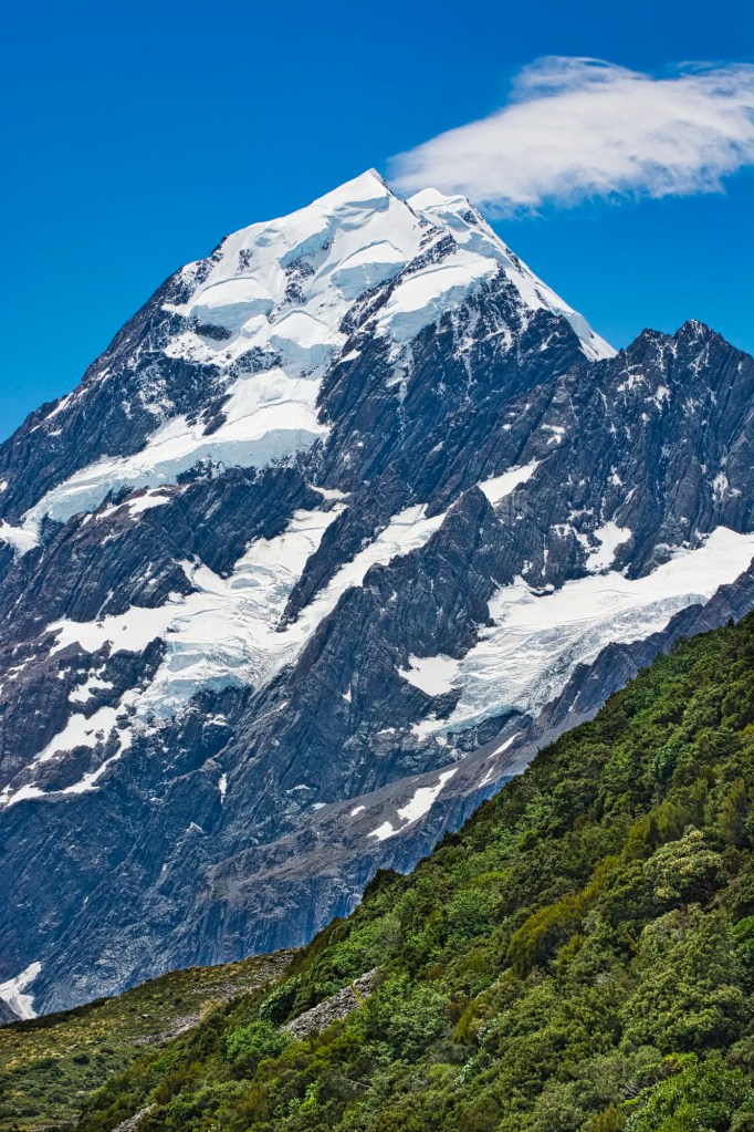 Mt. Cook Closeup, Hooker Valley Track