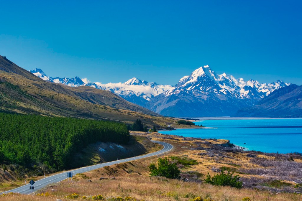 Southern Alps from Glacial Lake Pukaki