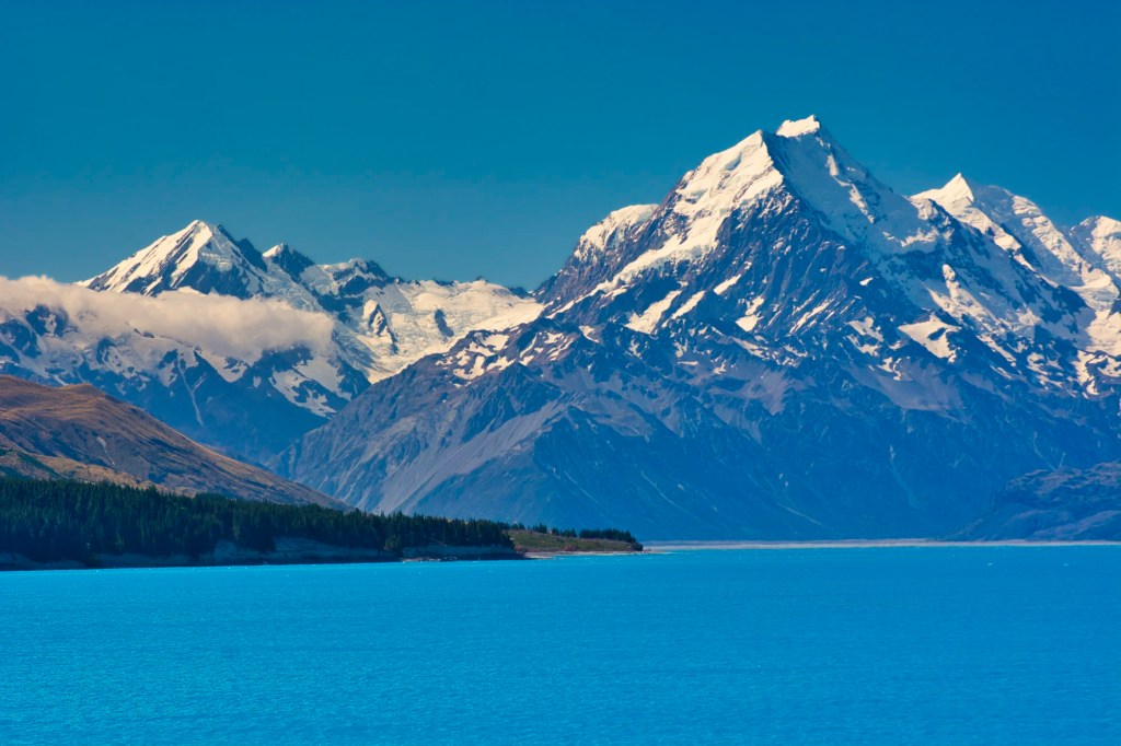 Mt. Cook from Glacial Lake Pukaki