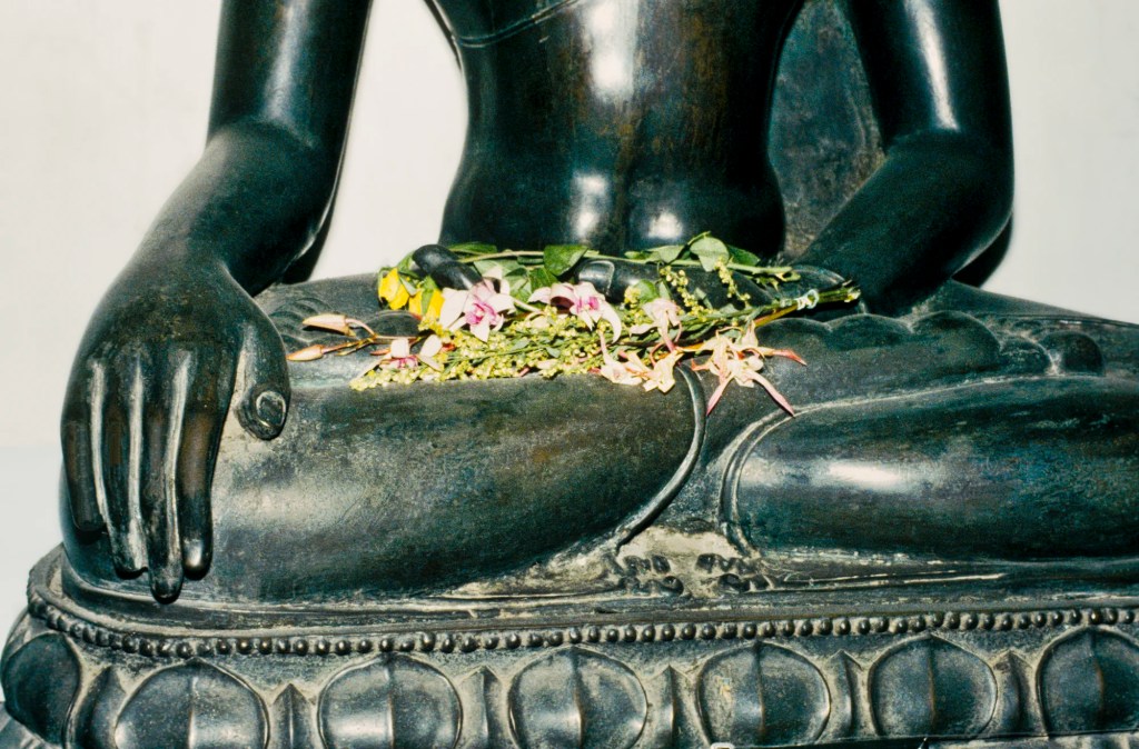 Subduing Mara mudra, bronze buddha, Wat Benchamabophit, Bangkok, TH