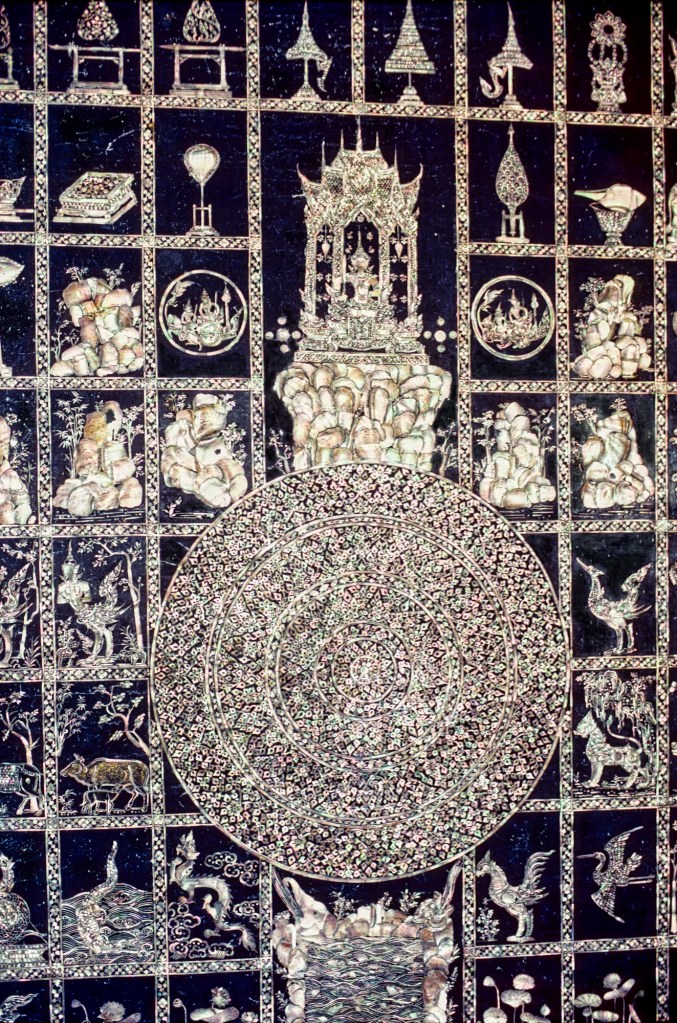 Mother of Pearl Dharmachakra, Reclining Buddha Feet, Wat Pho, Bangkok