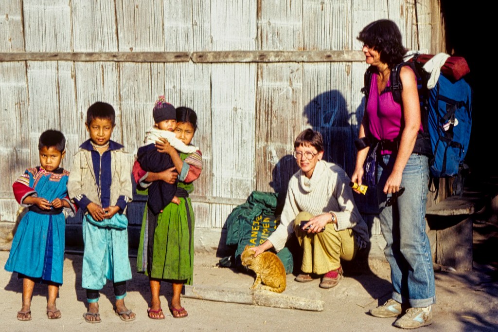 Hikers and Lisu Kids, Hill Tribe Trek, TH 49-10