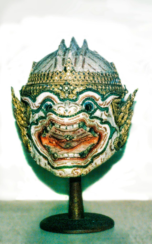 White-faced Khon Mask, National Museum, Bangkok