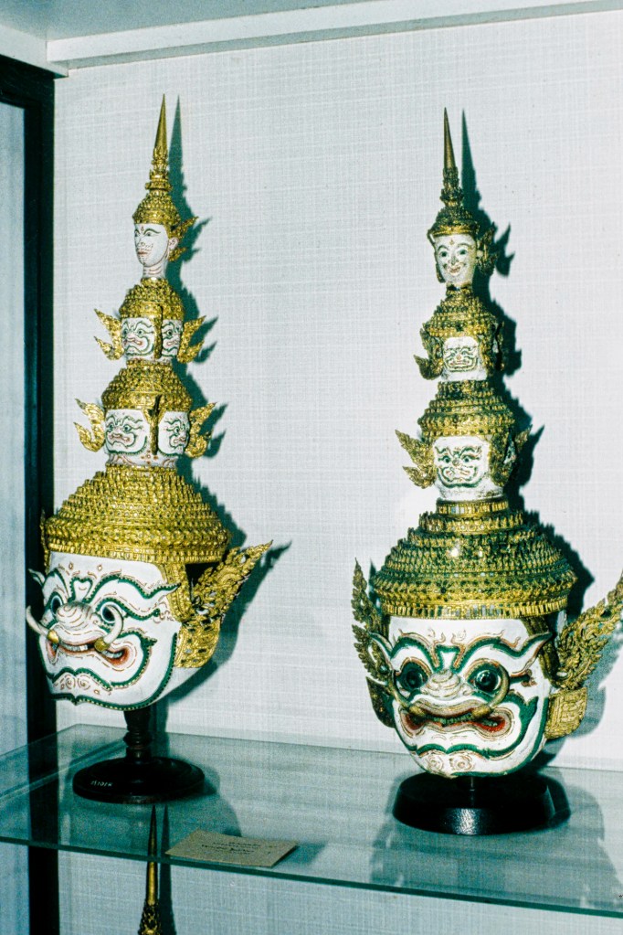 Two Khon Masks, National Museum, Bangkok