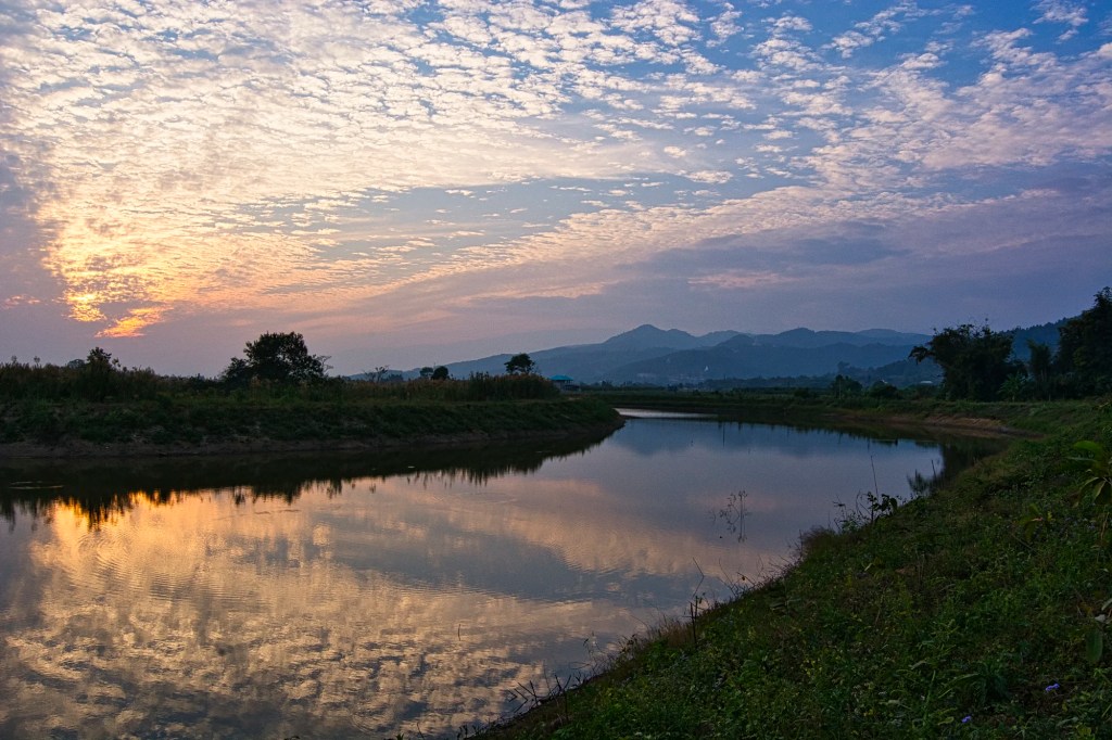 Kok River near Thaton Water Tower, Thailand