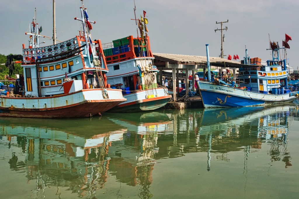 Harbour, Laem Phak Bia, Thailand