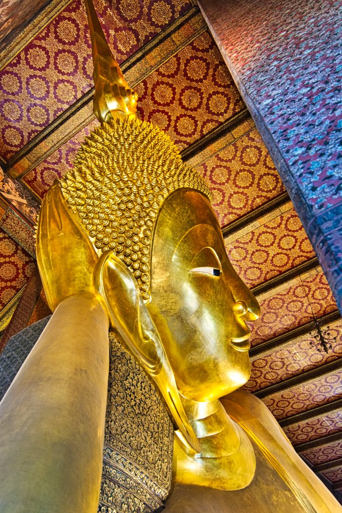 Reclining Buddha Statue Head, Wat Pho, Bangkok