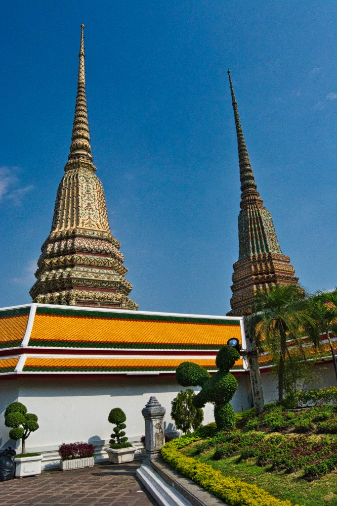Two of the Four Phra Maha Chedi Si Rajakarn, Wat Po, Bangkok