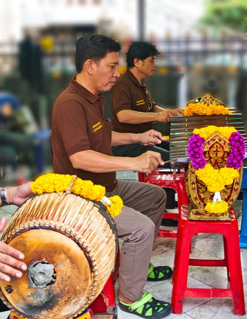 Drums and Xylophones, Erawan Shrine, Bangkok, TH