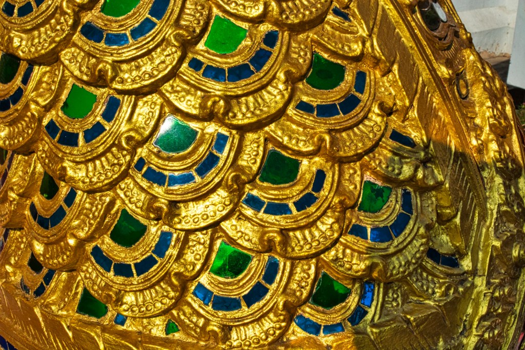 Wat Phra Singh Glass Embedded Naga, Chiang Mai