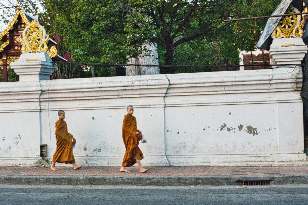 Monk Alms Walk, Wat Chedi Luang, Chiang Mai