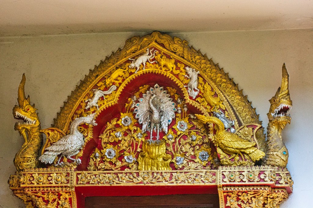 Wat Buppharam Phoenix Wood Carving, Chiang Mai