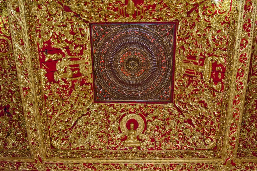 Wat Buppharam Ceiling, Chiang Mai