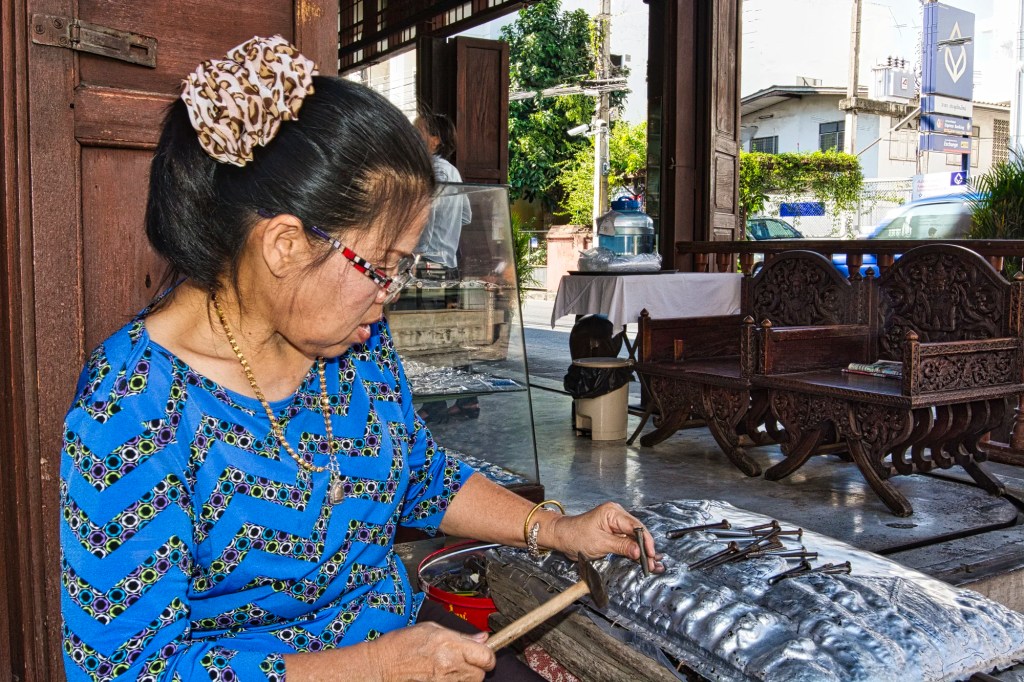 Silversmith Repoussé, Chiang Mai