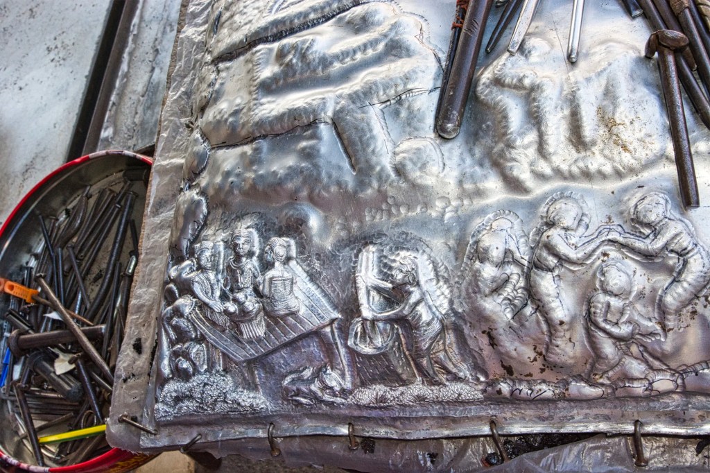 Silver Repoussé Work, Chiang Mai