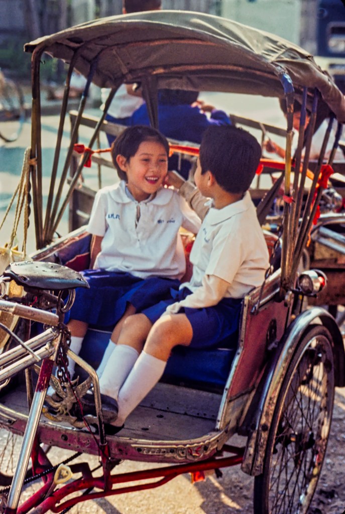 School Children being driven home
