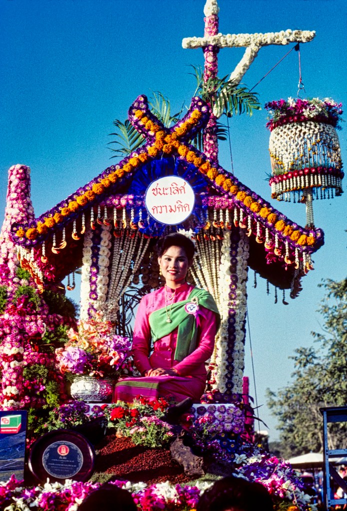 Contestant 22 on Temple Float, Chiang Mai Flower Festival