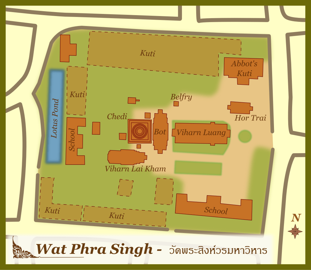 Wat Phra Singh Map Heinrich Damm CC BY-SA 3.0 2008-03-21